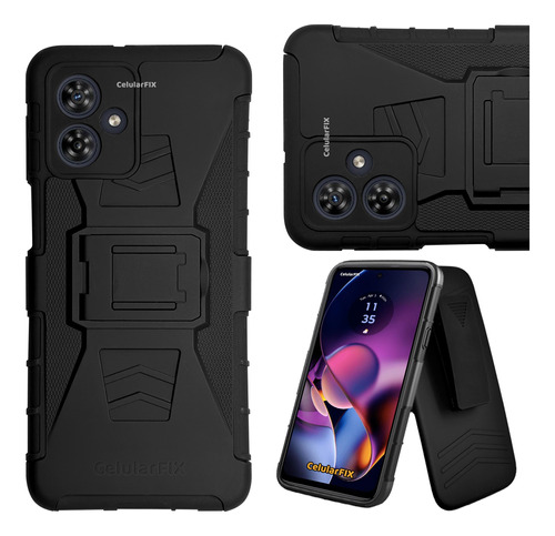 Funda Protector Para Motorola G54 (5g) Uso Rudo Con Clip