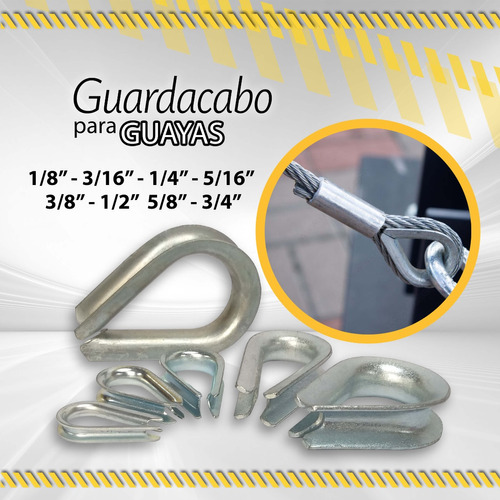 Guardacabo Para Guaya Desde 1/8 Hasta 3/4