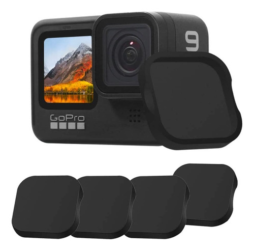 Vizemo 4 Piezas De Tapa De Lente Para Gopro Hero Black Acces