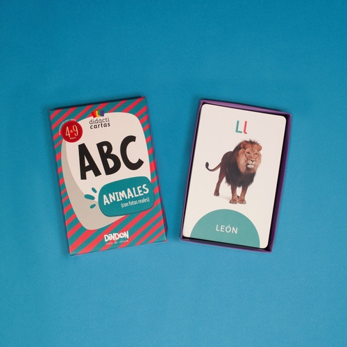 Imagen 3 de 10 de Cartas Didácticas Infantiles Con El Abecedario Y Animales