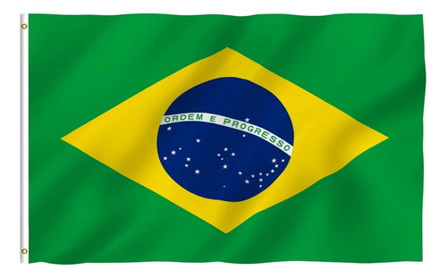 Bandera De Brasil 150 Cm X 90 Cm