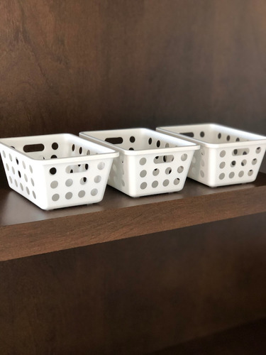 Canasto Caja Organizador Plastico Acanalado Mediano Coza