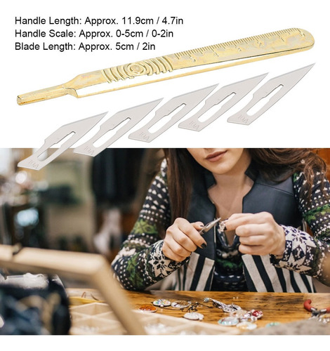 Hojas De Cuchillo Para Grabado De Joyas, Mango, Bisturí Quir