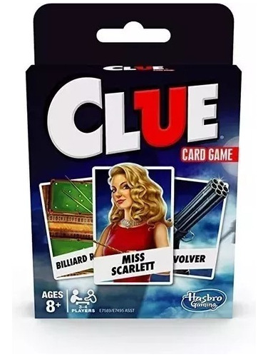 Juego De Cartas Clue Hasbro Gaming Card Game Importado