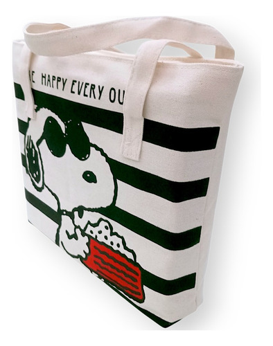 OEM Bolso de mano de Snoopy color Beige