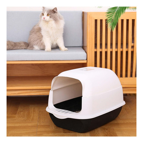 Caja De Arena Para Gatos Grande, Suministros De