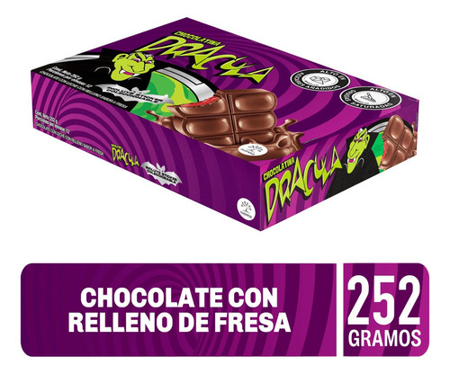 Chocolatina Dracula X6 252gr - Kg a $548