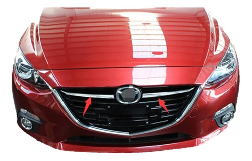 Bisel Rejilla Delantera Cromada Decorativo Mazda 3 2014-2016