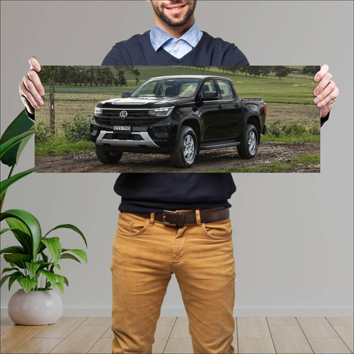 Cuadro 30x80cm Auto 2023 Volkswagen Amarok Dual 36