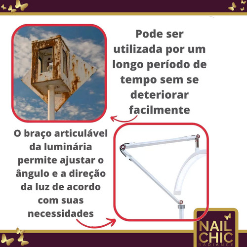 Luminária Arco Meia Lua Com Suporte Para Celular Mesa