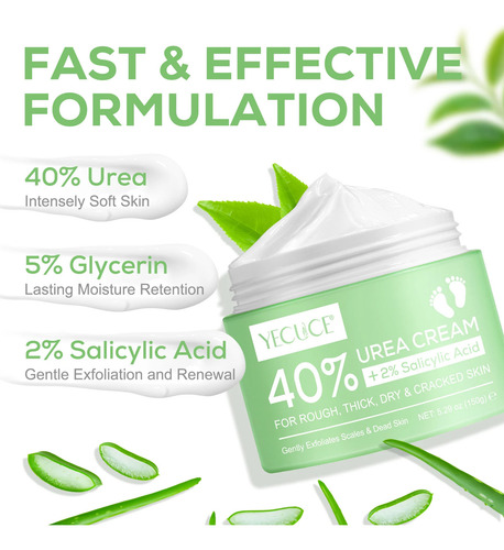 Crema Hidratante La Urea Al 40% + 2% Ácido Salicilico Tea Tree