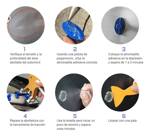 Kit Ventosa Saca Golpes De Auto De Ventosa Abolladuras 77pcs