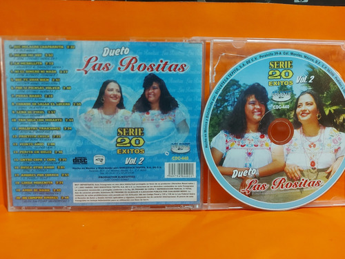 Dueto Las Rositas - Serie 20 Exitos Vol. 2 (detalle) 