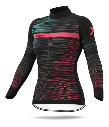 Tricota Polera Ciclismo X-ped Invierno En Polar Femenina