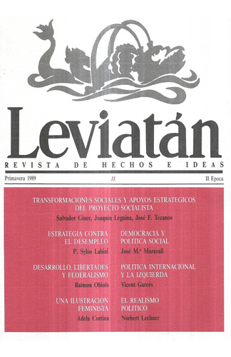 Revista Leviatán De Hechos E Ideas 35 / Primavera 1989