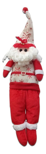 Muñeco Navidad Papa Noel Decorativo Fiestas Pettish Color Rojo