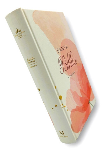 Imagen 3 de 9 de Biblia Rvr1960 Letra Grande Tapa Dura Rosa Floral Indices