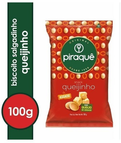 Salgadinho De Queijo Piraque Para Festa 25 Pacotes X 100g
