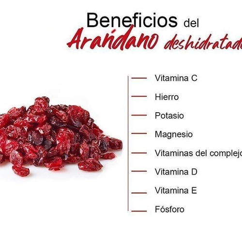 Arándanos Deshidratados 1k - Kg a $46000