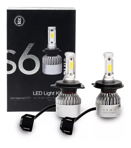 Kit Lámparas Cree Led H4 S6 44000 Lúmenes Hd Premium