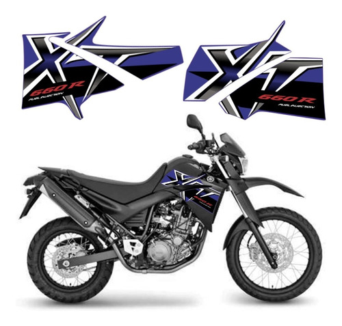 Jogo De Faixa Adesiva Xt 660r 2008 Cores