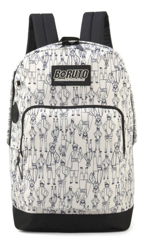 Mochila Escolar Boruto Naruto Branca Infantil Adolescente