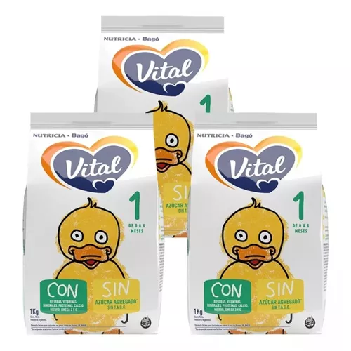 Leche de fórmula en polvo Nutricia Bagó Vital 1 en lata de 800g - 0 a 6  meses