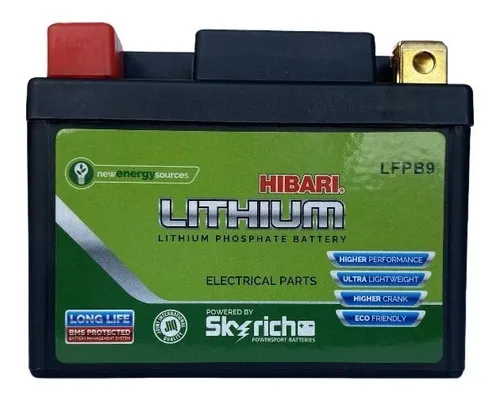 Bateria Hibari Litio Yb9-b Lfpb9 Tongko Tk250-atx