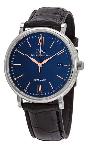 Reloj Masculino Iw356523 Con Dial Azul Automático Iwc Potofi (Reacondicionado)