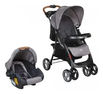 Comprar Coche Infanti Pompeya Gris E30 + Silla Para Auto Bebes Febo 