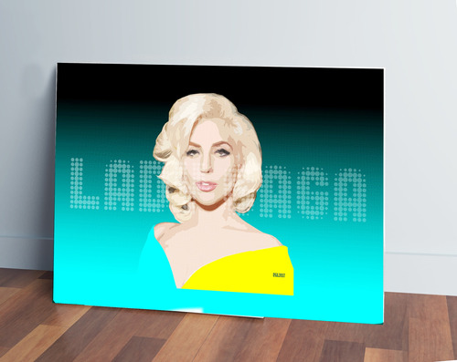 Cuadro 311 Lady Gaga 50x70 Mdf Memoestampados