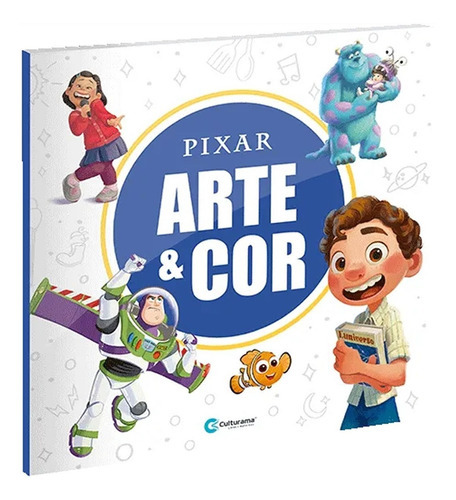 Arte E Cor Disney Pixar: Disney Pixar Filmes, De Culturama. Série Arte E Cor, Vol. 1. Culturama Editora E Distribuidora Ltda, Capa Mole, Edição Disney Pixar Em Português, 2022