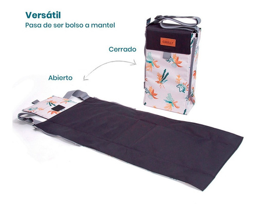 Imagen 3 de 10 de Bolso Matero Desplegable Diseño Coral Chilly