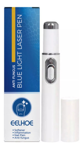 Caneta De Fungo De Unha Quente Caneta Laser De Luz El Azul Cor Branco