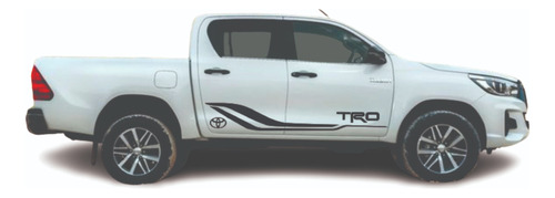 Adhesivos Laterales Para Toyota Hilux 2012 Al 2023 Modelo 3