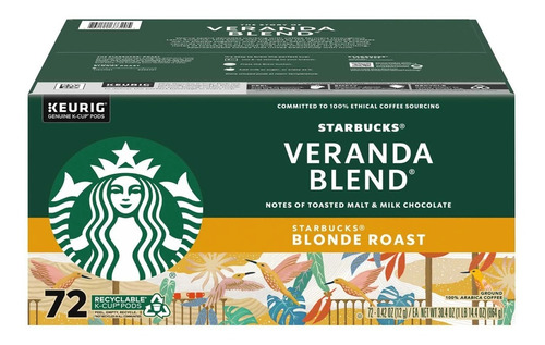 Keurig Starbucks Veranda Blend Caja 72 K-cup Pods