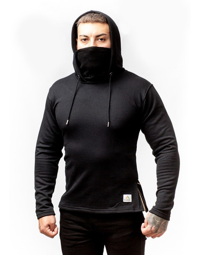 Imagen 5 de 10 de Buzo Canguro Capucha Hombre Slimfit Hoodie Camperas A29