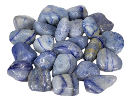 100g De Pedra Rolada Quartzo Azul  Natural