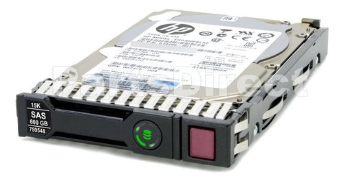 Hd Servidor Hp 600gb Sas 12gbs 15k 2,5 759212-b21 Com Gaveta Cor Prateado