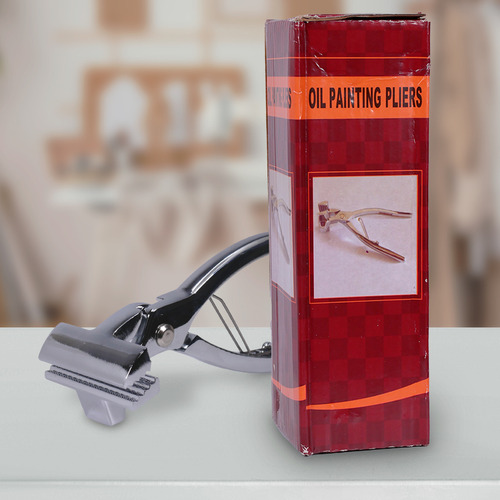 Pinza Metálica Para Tensar Tela 19 Cm Ergonómica Y Dentada