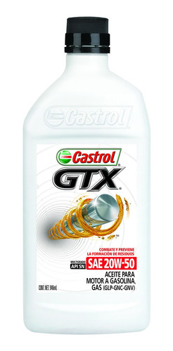 Castrol Gtx 20 W 50 X 1 Litro - Tyt