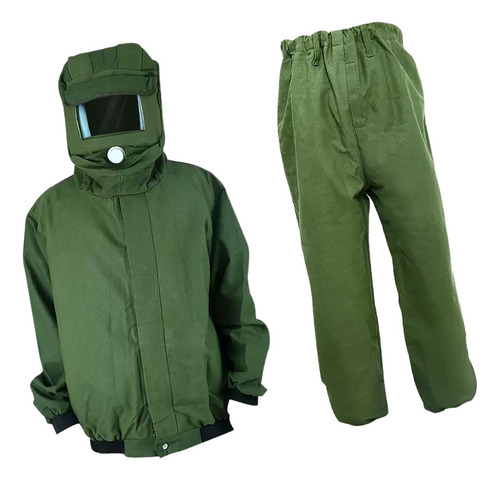 Sand Blasting Suit Work Protection Sandblasting For Green