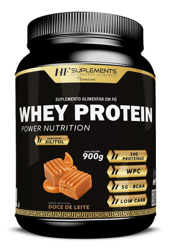 Whey Protein Power Nutrition Doce De Leite 900g