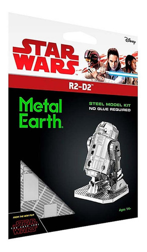Imagen 1 de 1 de Star Wars R2-d2 Puzzle 3d Metal Earth Disney Lucasfilm