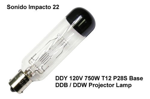 Imagen 1 de 2 de Ddy 120v 750w T12 P28s Base Ddb / Ddw Lámpara Proyector