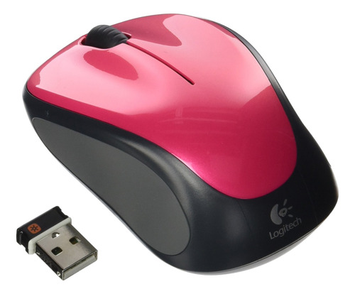 Mini Mouse Inalambrico Logitech M317  Aplastar Rosado