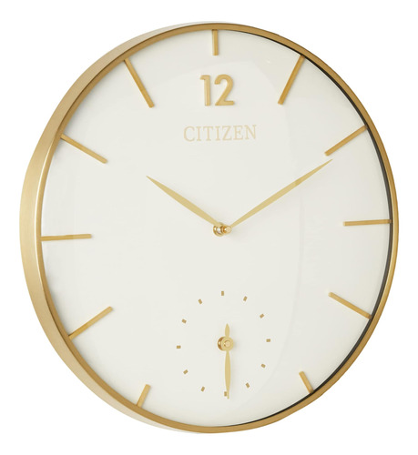 Reloj De Pared Citizen Cc2034 Gallery, Tono Dorado