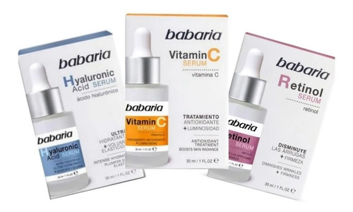 Babaria Hialurónico-vitaminac-retinol  3 Pzas A Escoger. 