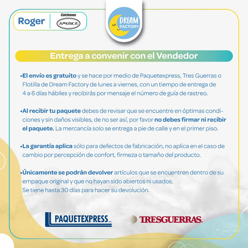 Imagen 10 de 10 de América Roger Colchón Matrimonial Firme Confort Thermoflex