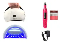 Comprar Kit Uñas Lampara Led Uv 48w Mas Pulidora De Uñas Eléctrica